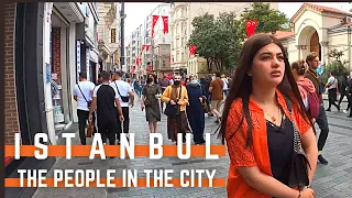 Istanbul City | The People In The City | 4K UHD 60FPS | September 2021 Istiklal Street Istanbul