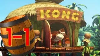 Donkey Kong Country Returns 3D: World 1-1 Jungle Hijinxs