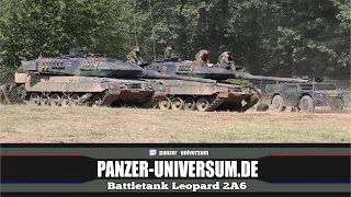 Leopard 2A6 in Motion - Live Demonstration - Tag der Bundeswehr in Veitshöchheim 2023