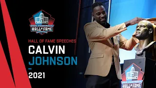 Calvin Johnson Full Hall of Fame Speech | 2021 Pro Football Hall of Fame | NFL