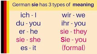 Lesson 3 - Ich, Du, Er, Sie, Es - German Personal Pronouns, Learn German, #learngermanforfree