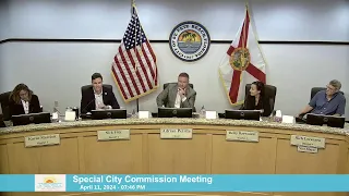 Special City Commission Meeting - April 11, 2024