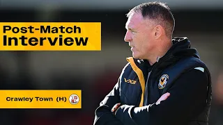 Graham Coughlan | Manager Post-Crawley Interview
