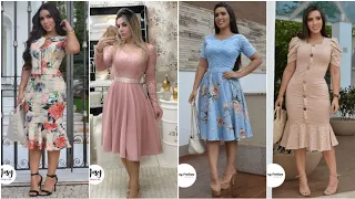 MUCHOS Estilo USANDO VESTIDOS SENCILLOS/Vestidos hermosos tendencia/vestidos2020/MODA EVANGELICA