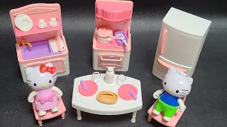 6 Minutes Satisfying with Sanrio Hello Kitty Kitchen Set  Dining Set ASMR | No talking