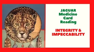 Jaguar Medicine Card Reading - Integrity & Impeccability- Native American Spirituality