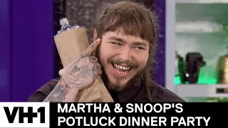 Post Malone Brings Malt Liquor For Martha ‘Sneak Peek’ | Martha & Snoop's Potluck Dinner Party