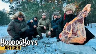 Giant Beef Leg Roast: The Nomadic Way | Boodog Boys