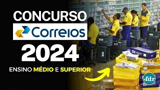 CONCURSO CORREIOS 2024 CONFIRMADO! MUITAS VAGAS PARA ENSINO MÉDIO E SUPERIOR FORAM ANUNCIADAS