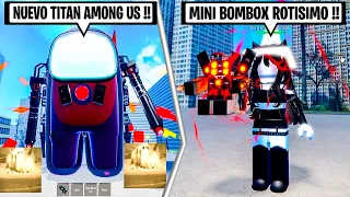 Nueva CONE MAGE y CREWMATE TITAN ShowCase !! l Roblox Skibidi Toilet Super Box Siege Defense