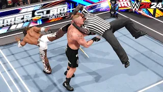 WWE 2k24 - Brock Lesnar vs Shawn Michaels: Special Guest Referee Randy Orton|SummerSlam