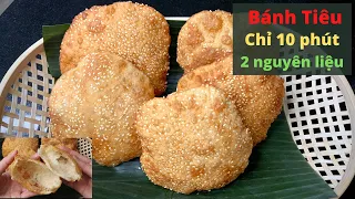 Làm Bánh Tiêu kiểu mới chỉ mất 10 phút, cần có BỘT, NƯỚC là đủ - Không men nở hay bột nở - Mai Khôi.