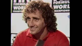 Ayrton Senna , Alain Prost , Thierry Boutsen - Post Race Interview  (Spa 1988)