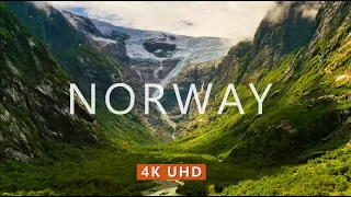 NORWAY NATURE (4K UHD) Ambient Drone Film + Meditation Music for Stress Relief