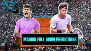 Madrid Masters 2024 ATP Draw PREVIEW and PREDICTIONS!