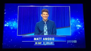 Jeopardy, intro - Matt Amodio DAY 29 (9/27/21)