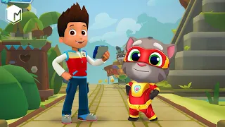 Paw Patrol vs Talking Tom Hero Dash - Gameplay Walkthrough - Talking Tom Hero vs Funny Ryder