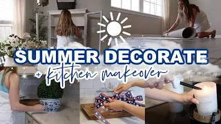 2024 KITCHEN MAKEOVER | SUMMER DECORATE WITH ME | HOME UPDATES | + CLEAN WITH ME! | Lauren Yarbrough