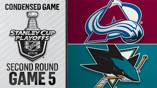 05/04/19 Second Round, Gm5: Avalanche @ Sharks