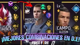 🔥 ¡3 COMBINACIONES QUE TE HARÁN SUBIR EN D.E!🔺 // ¡SON LAS MEJORES! // FREE FIRE 🔥