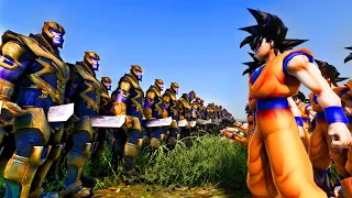 100 GOKU vs 1,000,000 THANOS War | Ultimate Epic Battle Simulator 2 | UEBS 2