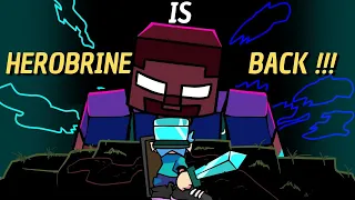 HEROBRINE IS BACK ONCE AGAIN AND ITS EVEN MORE INSANE NOW | FNF HEROBRINE REBORN V2 / CREEPYPASTA