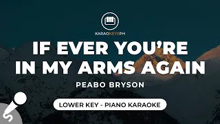 If Ever You're In My Arms Again - Peabo Bryson (Lower Key - Piano Karaoke)