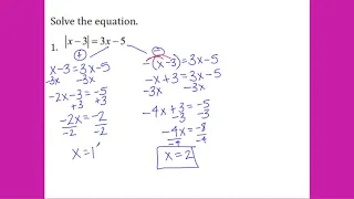 Solving Absolute Value Equations with Extraneous Solutions