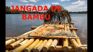 JANGADA DE BAMBU COM ABRIGO