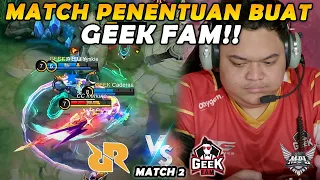 MATCH PENENTUAN UNTUK GEEKFAM BISA LOLOS KE PLAYOFF!! AKANKAH RRQ MEMBALAS?! - RRQ VS GEEK MATCH 2