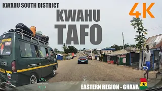 Kwahu Tafo Drive Tour in the Eastern Region of Ghana 4K