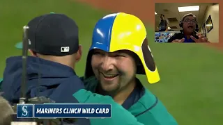 Cal Raleigh Walk-Off Home Run to Send Mariners to Playoffs - Dave Sims & Rick Rizzs Broadcast Cam