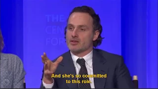 Andy talking about richonne PaleyFest 2017