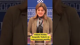 Vidović Krišto: Gospodin Todorić se ruga pravnom poretku #shorts