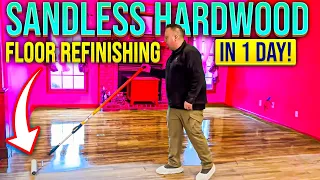 ￼ 🏡The BEST SANDLESS Hardwood Floor REFINISHING in Only 1 DAY! SAVED Client 💰 | 5⭐️’s #realestate