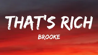 Brooke - That's Rich (Lyrics) Ireland 🇮🇪 Eurovision 2022