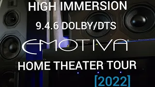 Whopping 9.4.6 Home Theater Tour • Ballin' On A Budget • Emotiva Gear • #theaterminds