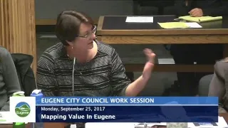 Eugene City Council Work Session: September 25, 2017