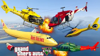 GTA V: Every Helicopters Air Collision Best Extreme Longer Crash and Fail Compilation