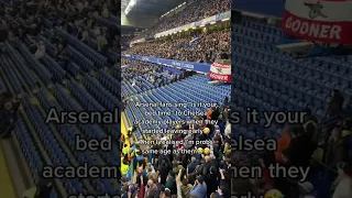 Arsenal Fans Sing “Is It Your Bed Time” To The Chelsea Academy Players! #arsenal #chelsea #football