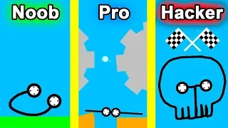 NOOB vs PRO vs HACKER - Car Drawing Game