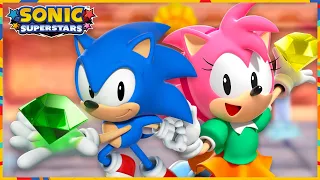 Sonic Superstars - Lagoon City Zone (Sonic and Amy gameplay)