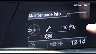 Poradnik HondaPlazaTV- #14 CIVIC 2012-2014 Jak sprawdzić ile km/dni do przeglądu / znaczenie symboli