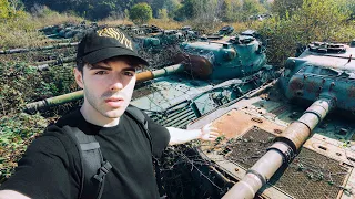 Descubro un CEMENTERIO de TANQUES en medio del BOSQUE