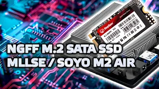 MLLSE / SOYO Mini PC M2 Air on Intel N4000 - SSD installation, comparison with EMMC