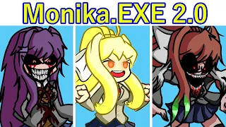 Friday Night Funkin' VS UPDATE Monika.EXE 2.0 FULL WEEK (FNF Mod) Sonic.EXE 2.0