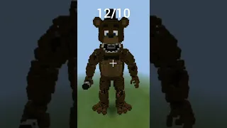 Minecraft Which Build Looked The Best🤔 FNAF Edition#shorts#minecraft