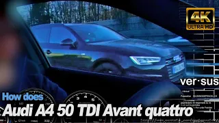 BMW M2 Competition vs Audi A4 50 TDI Avant +130-240 Insta360 ONE X DriveAnalyser RaceRender [4k]