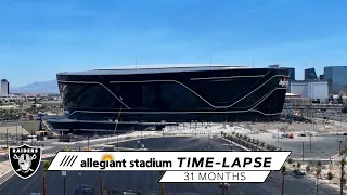 Allegiant Stadium Construction Time-Lapse (31 Months of Work) | Las Vegas Raiders