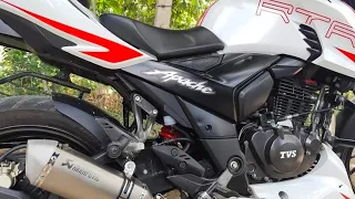 Akrapovic exhuast installation completed to Apache rtr 200 4v